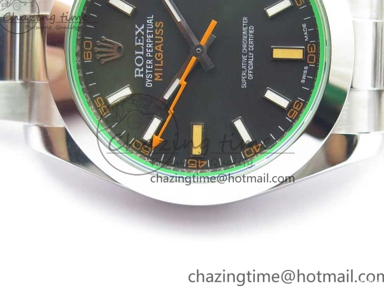 SH3131 GV on Black Bracelet Best ARF Dial Steel 1:1 Edition Milgauss 904L 116400 0803